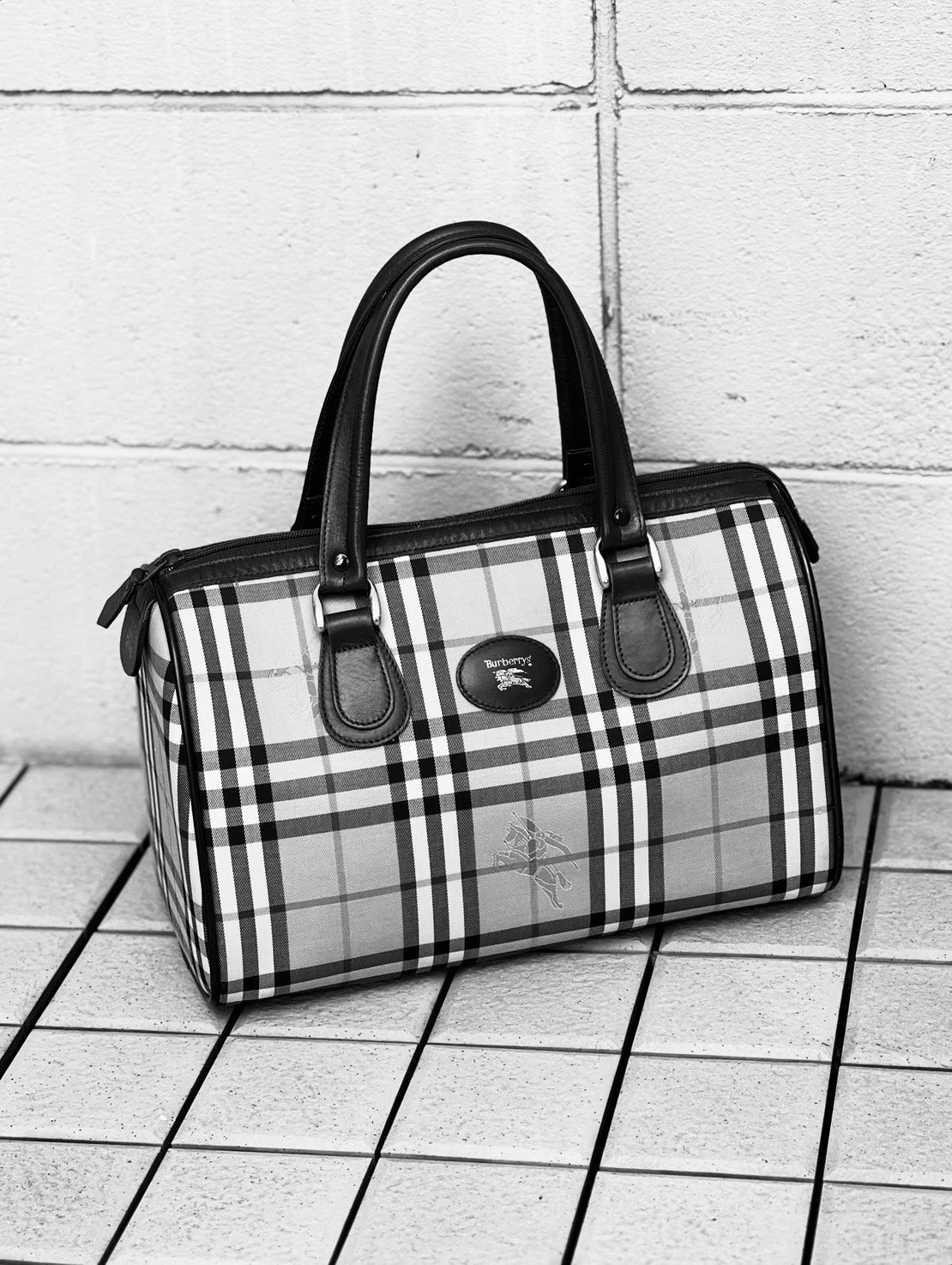 Burberrys バーバリー ヴィンテージ レザー バッグ Burberrys バーバリー ヴィンテージ レザー バッグ Burberrys 本革