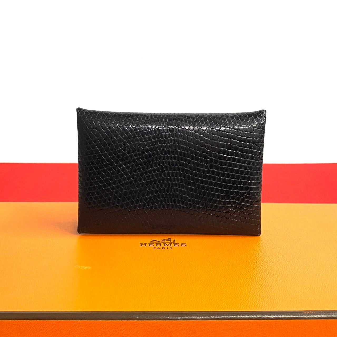 HERMES カルヴィ ノワール カルヴィ カードケース ノワール ブラック 黒[] Calvi Card Case Noir