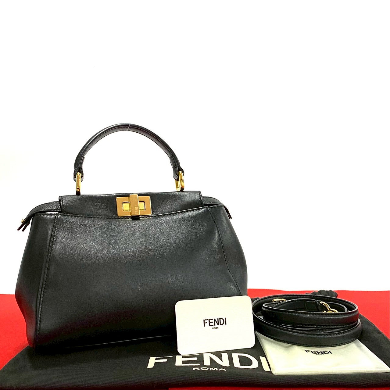 ★美品★FENDIミニピーカブー FENDI フェンディ ハンドバッグ PEEKABOO MINI ピーカブー ミニ
