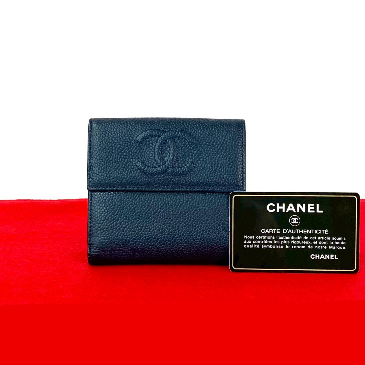 【シリアルナンバー、カード有】CHANEL 二つ折り財布 CHANEL シャネル 二つ折り財布 – Trip