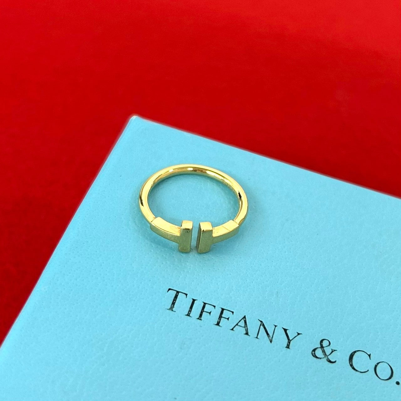 【 未着用 】TIFFANY&Co. Ｔワイヤー リング K18 RG ９号 TIFFANY&Co. ティファニー Tワイヤー リング 指輪 7号 K18 750YG – Trip
