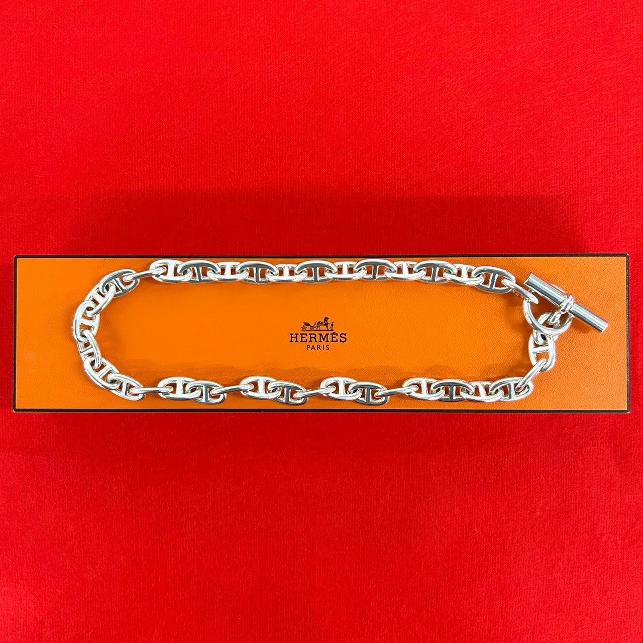 HERMES エルメス シェーヌダンクル MM 36コマ マルジェラ期 ネックレス