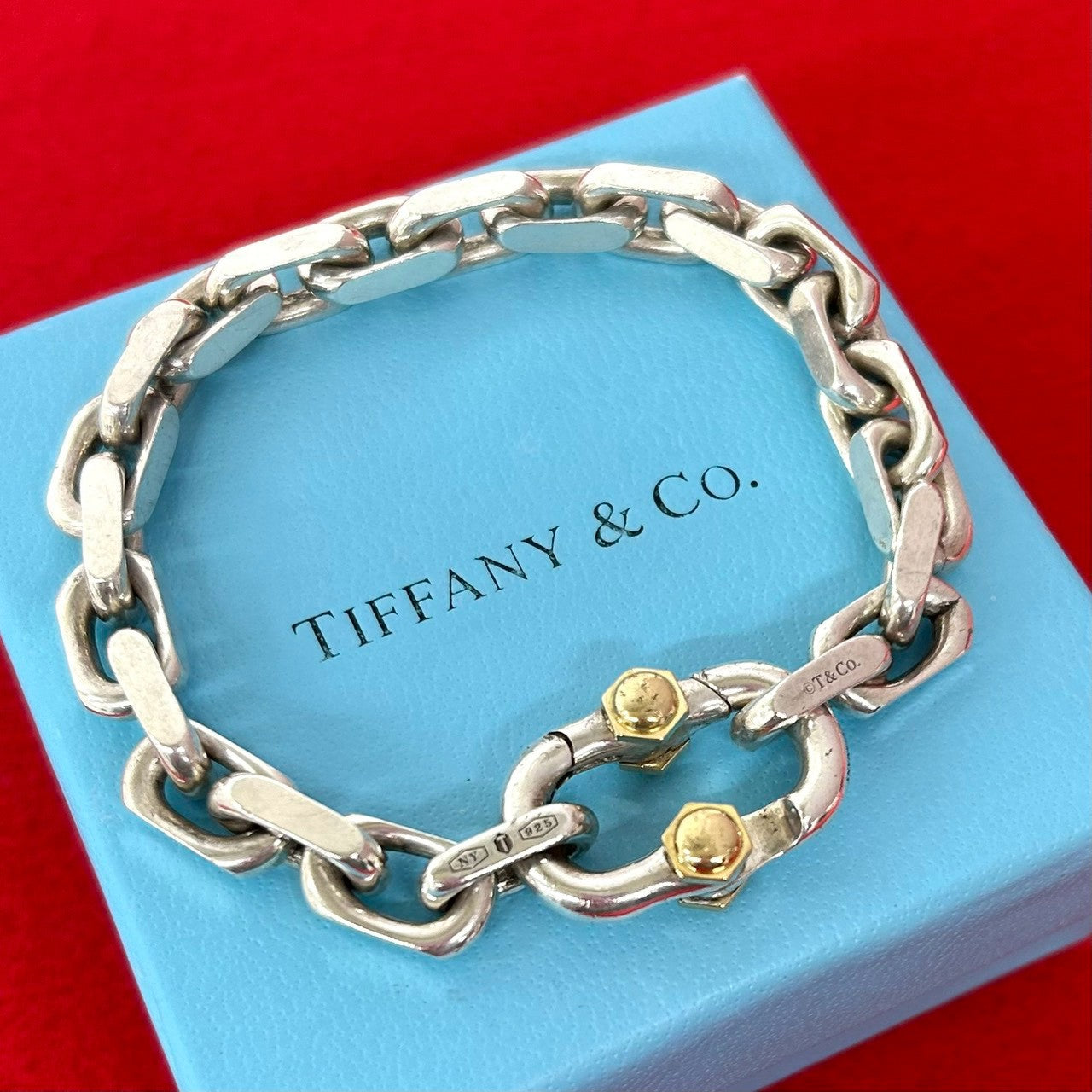 TIFFANY&Co. ティファニー メイカーズ ブレスレット 925 K18 750YG – Trip