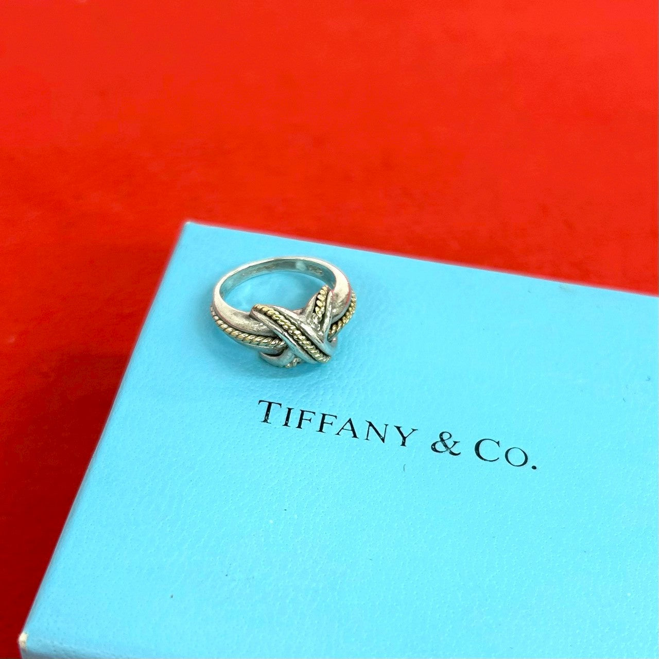 TIFFANY&Co. ティファニー (Vintage) シグネチャー リング 925 K18