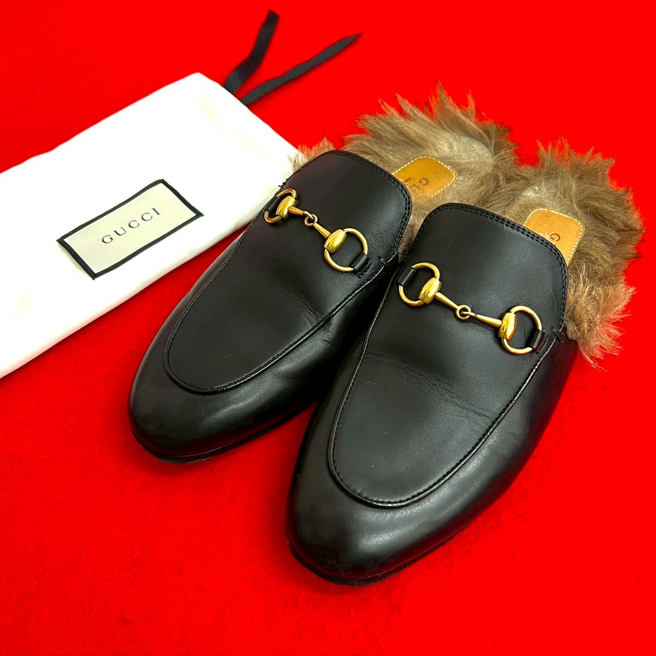 【定価 123,000円】GUCCI プリンスタウン 美品 極美品】GUCCI プリンスタウン ホースビットレザーサンダル ローファー