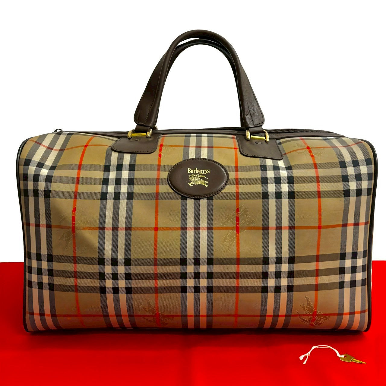 バーバリー　ボストンバック Burberrys バーバリーズ (Vintage) ボストンバッグ – Trip