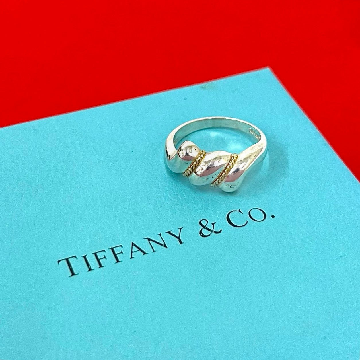 TIFFANY&Co. ティファニー ツイスト リング 925 K18 750YG 指輪 – Trip