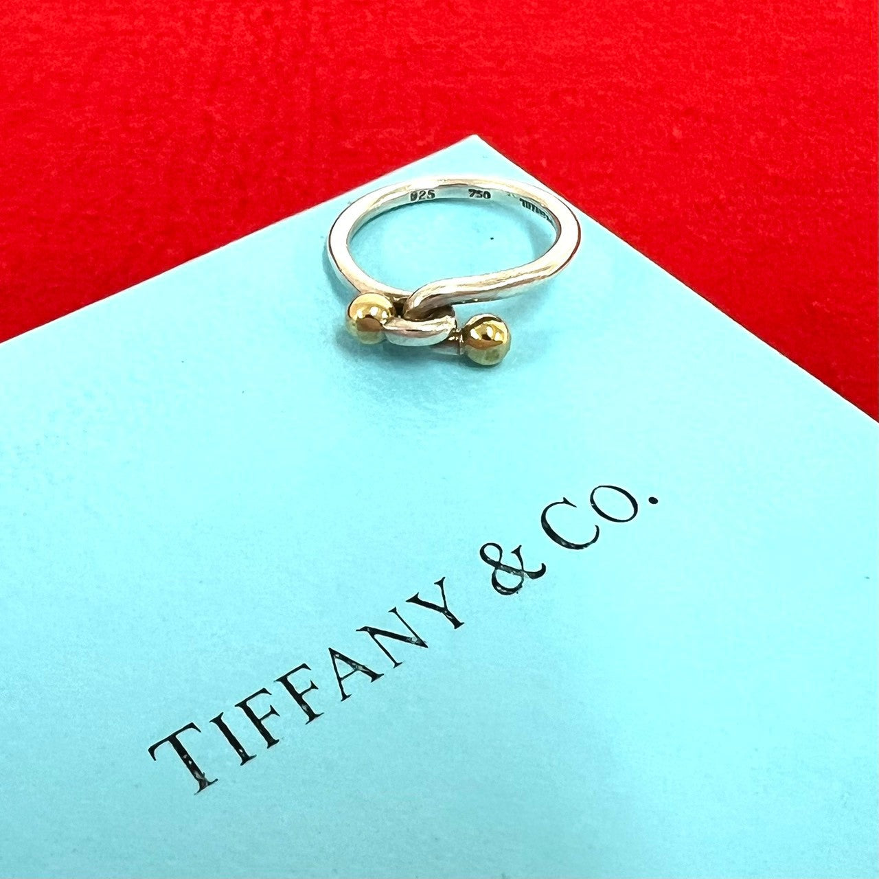 希少】Tiffany & Co. フックアンドアイリング 10号 TIFFANY&Co