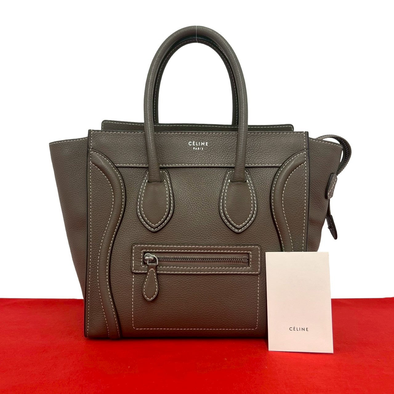 セリーヌ CELINE マイクロショッパー　ハンドバッグ ラゲージ CELINE セリーヌ ラゲージ マイクロショッパー ハンドバッグ – Trip