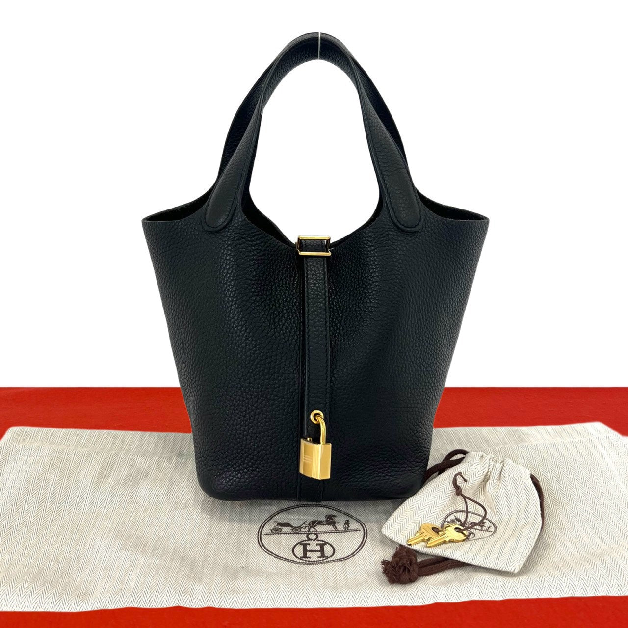 HERMES エルメス ピコタンロック PM ハンドバッグ トリヨンクレマンス 