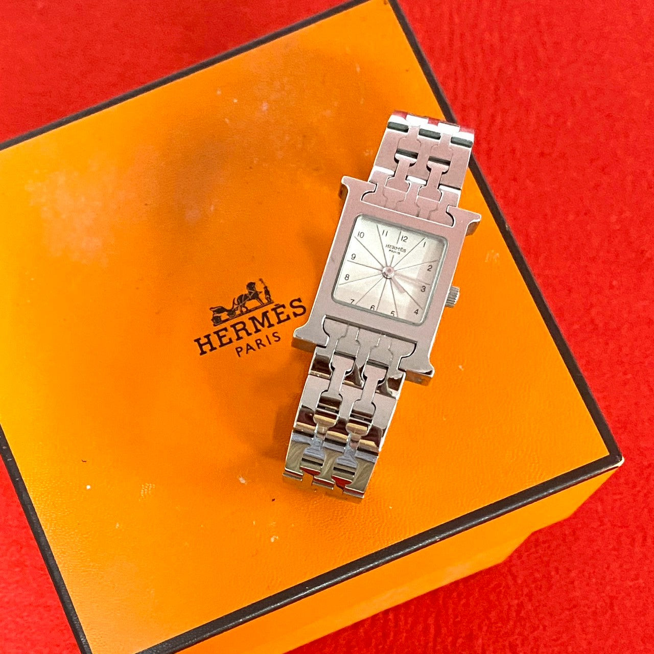 短時間使用☆エルメス腕時計 HERMES エルメス アルソー 腕時計 OH済 ステンレススチール