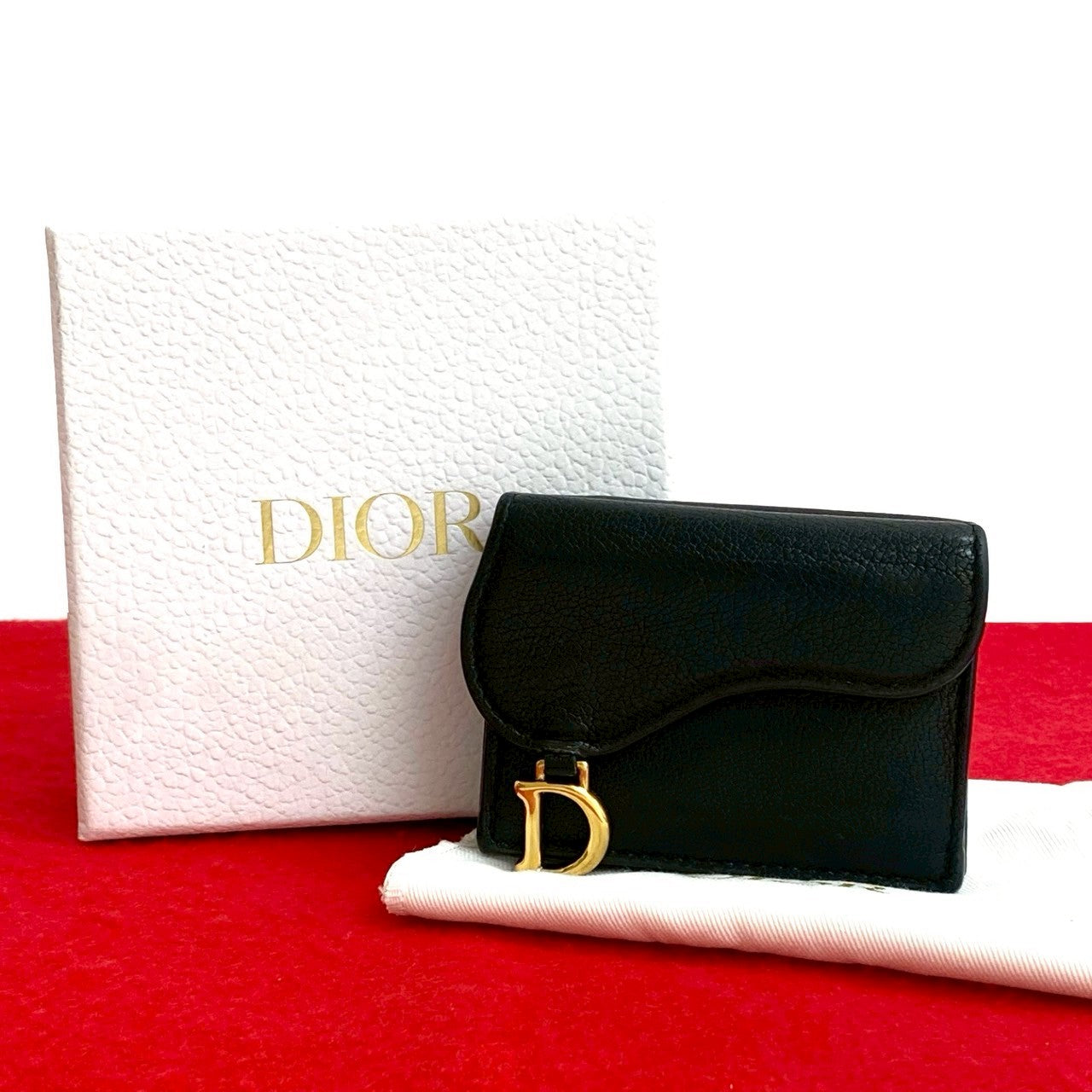 dior サドル　財布 DIOR サドル 財布 SADDLE コンパクト ウォレット
