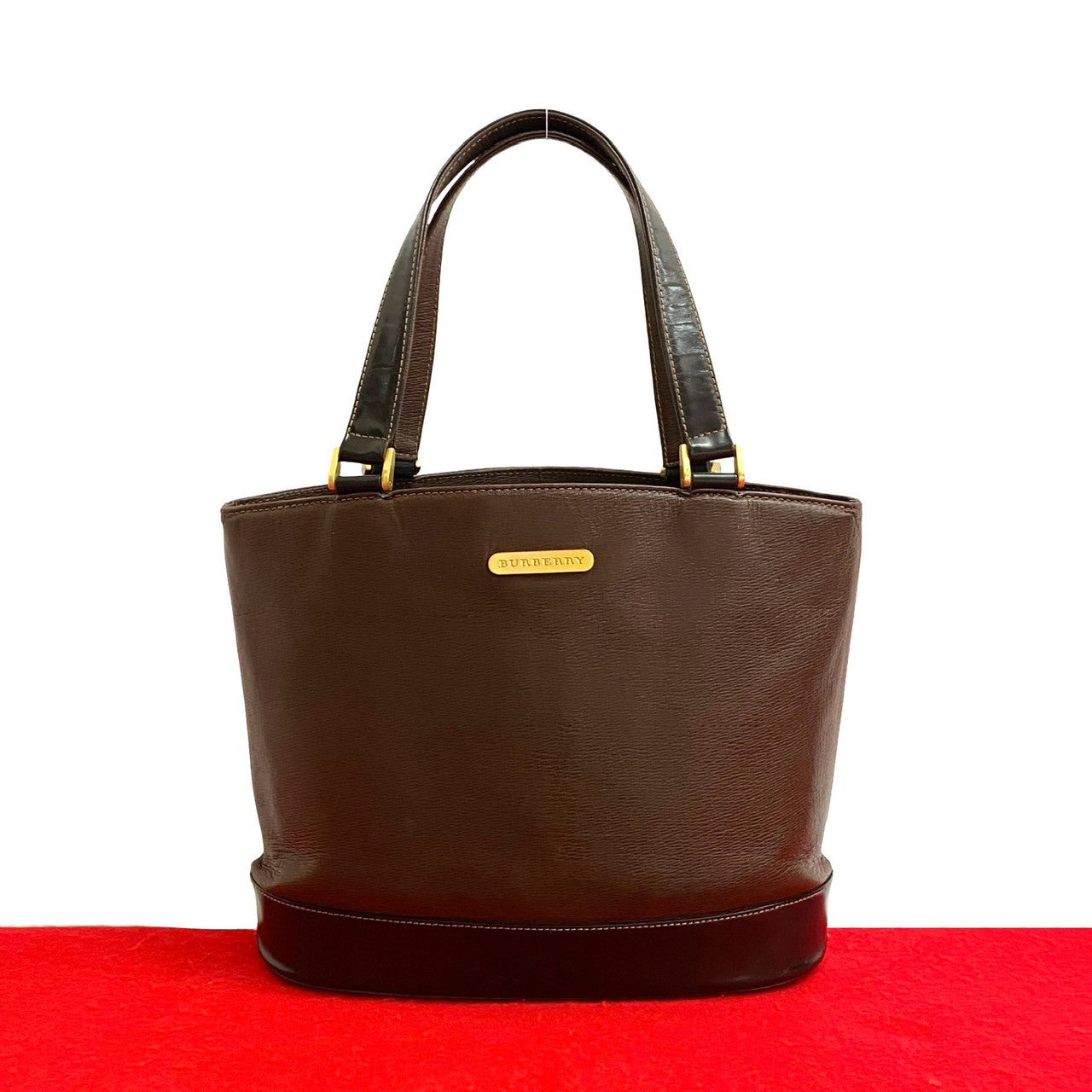 バッグ BURBERRY vintage totebag leather emblem BURBERRY vintage totebag leather emblem