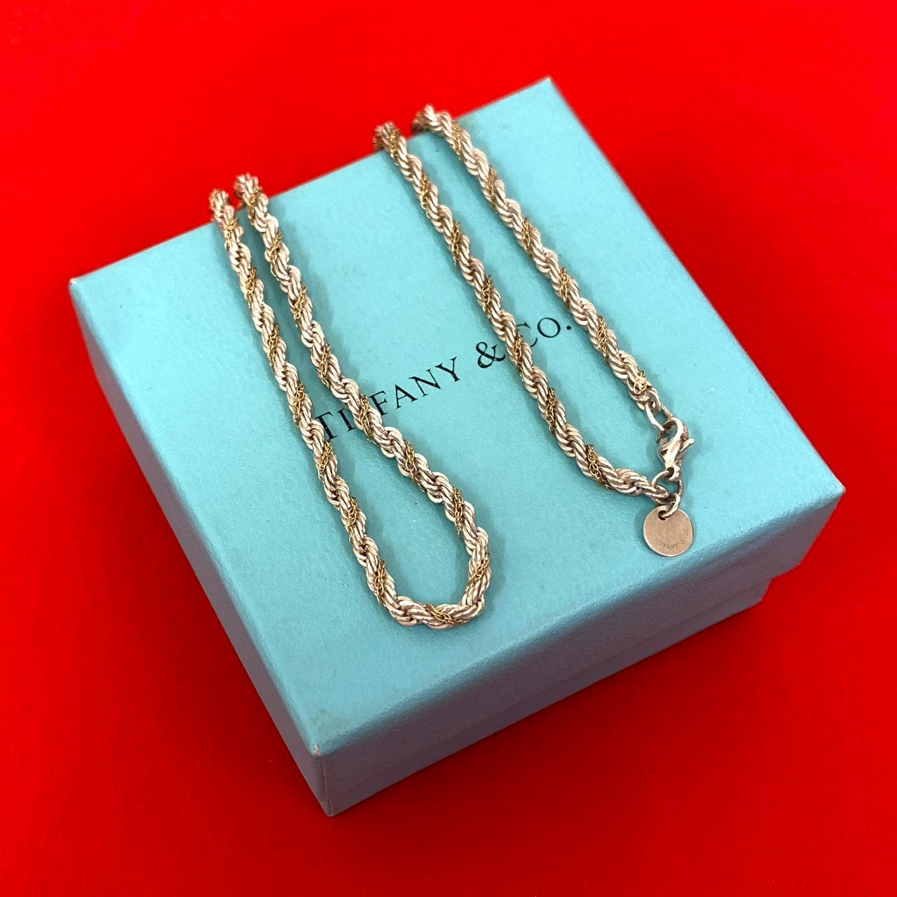 tiffany ティファニー ツイスト ロープ 61cm ロング ネックレス Tiffany & Co. - ティファニー TIFFANY ツイストロープ ネックレス