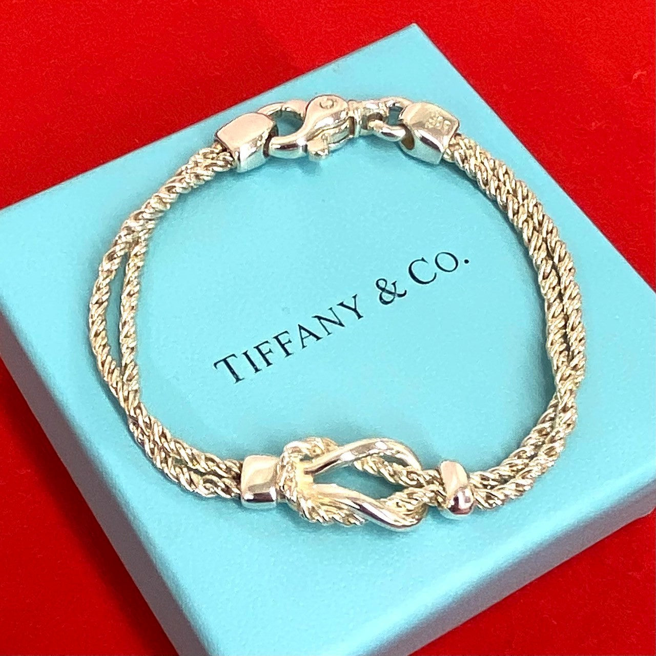 TIFFANY&Co. ティファニー センターノット ダブルロープ チェーン