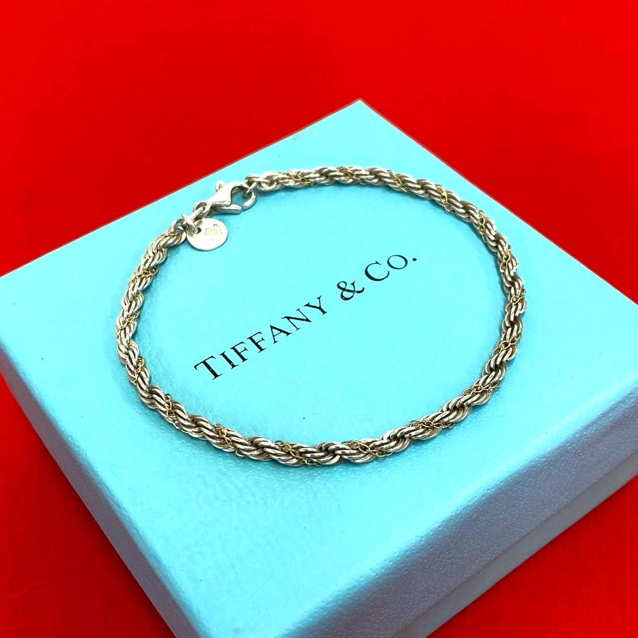 TIFFANY&Co. ティファニー ツイストロープ 925 K18 750YG ブレスレット