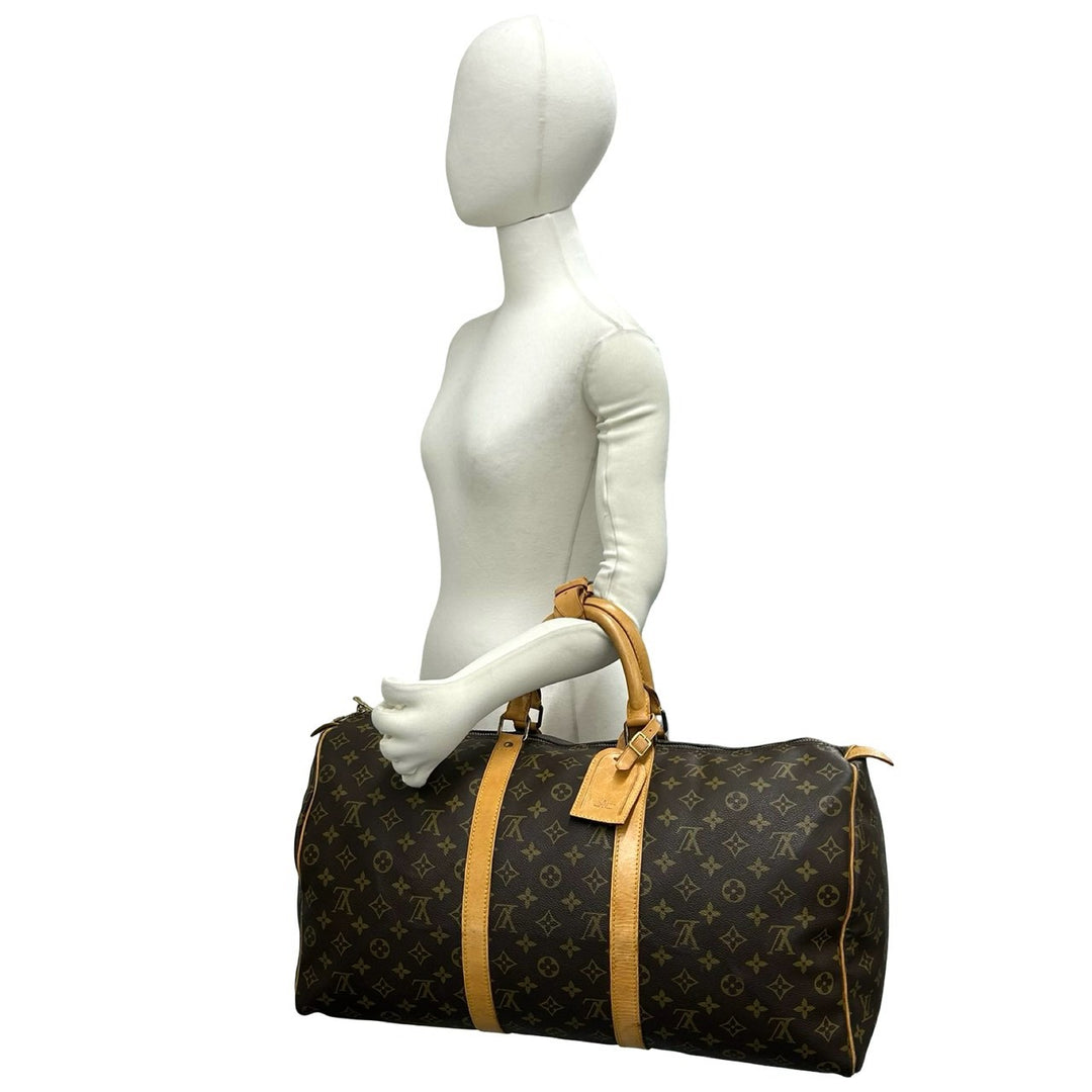 Boston bag Louis Vuitton Keepall 50