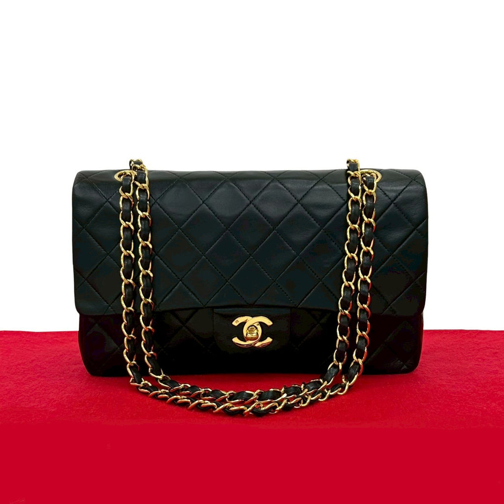 CHANEL バック Chanel 19 ハンドバッグ、シャイニー ラムスキン、ブラック