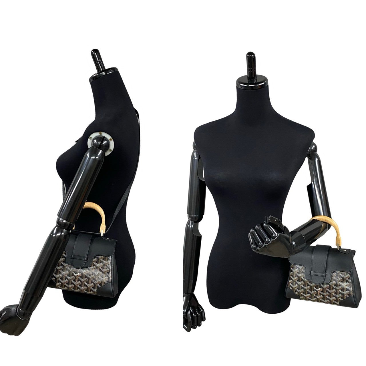 美品【GOYARD】ブラック レザー SAIGON ミニ ハンドバッグ GOYARD サイゴン ミニ – Trip