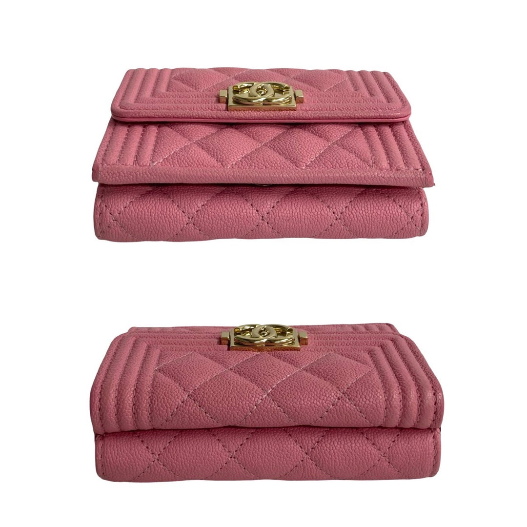 Tri-fold wallet Chanel Boy Chanel