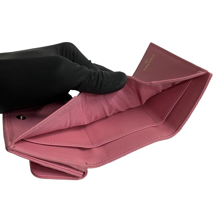 Tri-fold wallet Chanel Boy Chanel