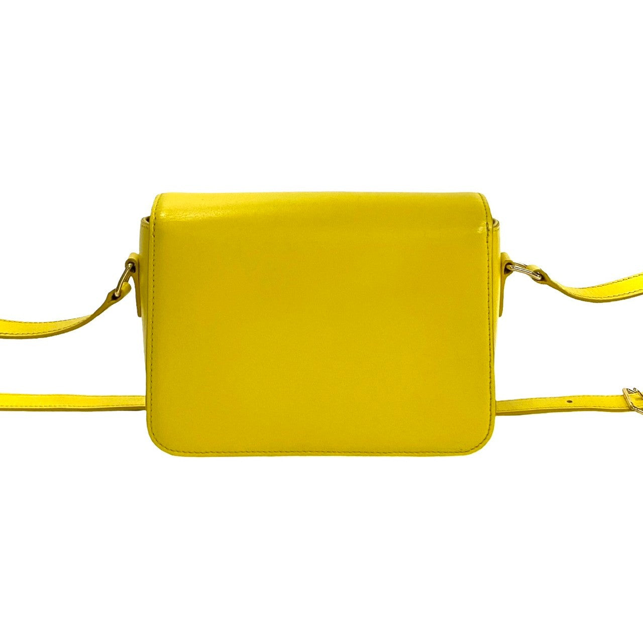 セリーヌ CELINE トリオンフ ナノ ショルダーバッグ レザー イエロー 【74147】 CELINE（セリーヌ） バッグ トリオ スモール ショルダーバッグ CELINE