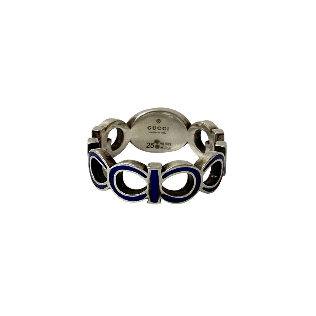 GUCCI インターロッキング G エナメル リング – Trip