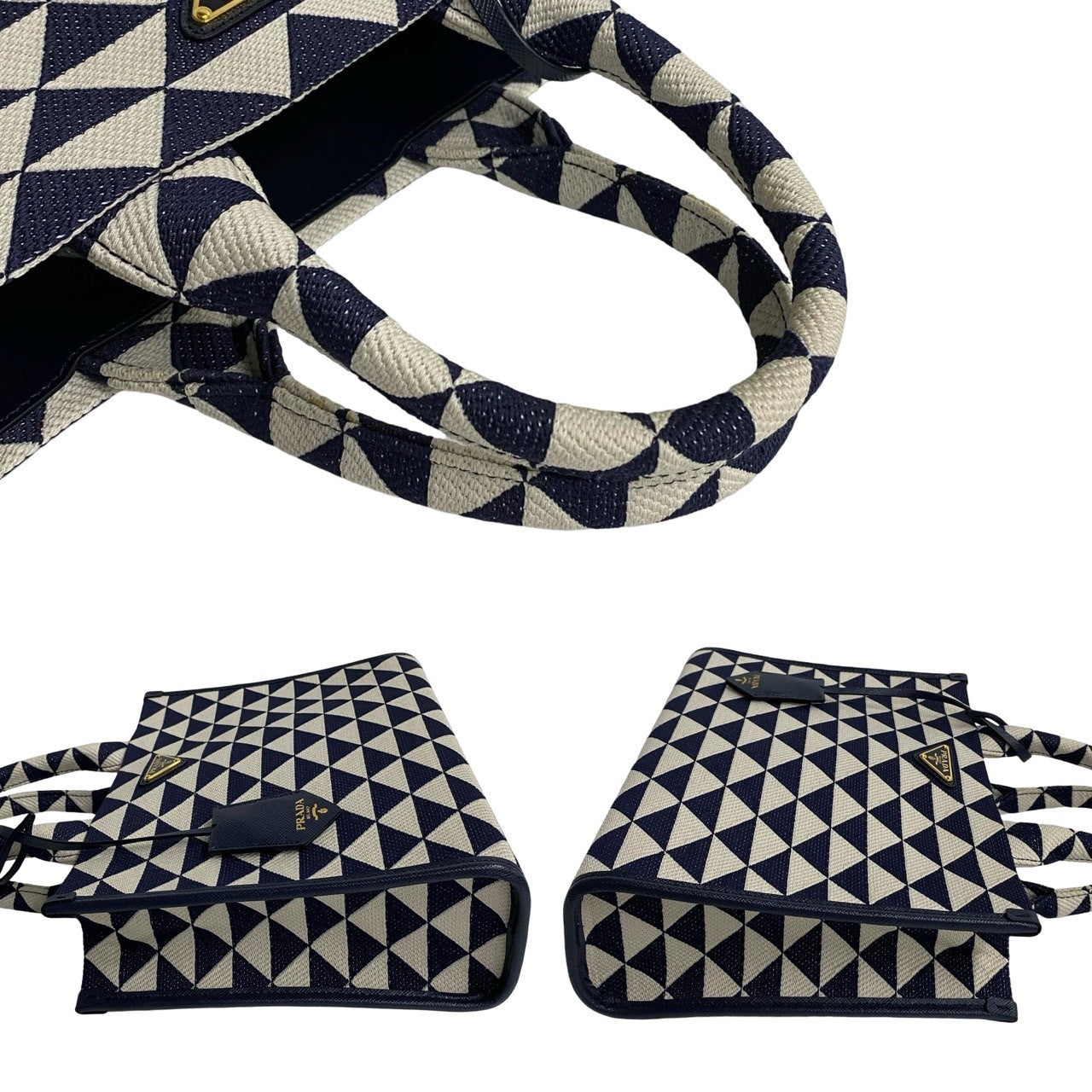 PRADA シンボル エンブロイダリー ファブリック スモール – Trip