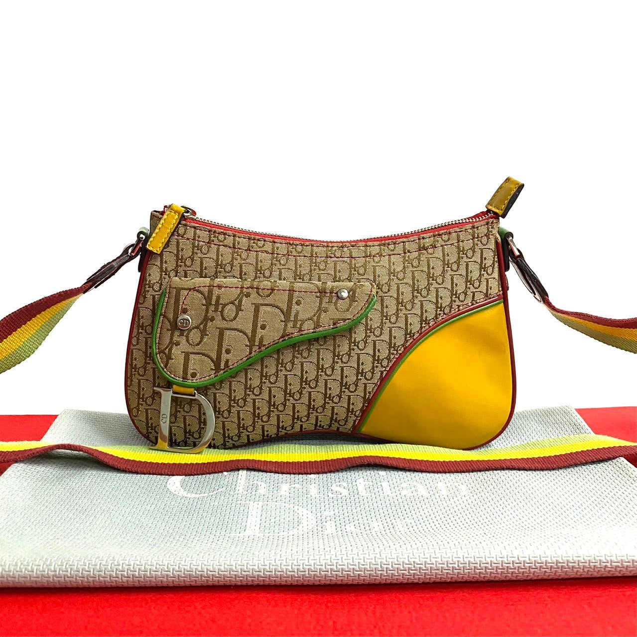 Christian Dior クリスチャン・ディオールヴィンテージ サドルバッグ 中古・古着通販】Christian Dior (クリスチャンディオール) サドル