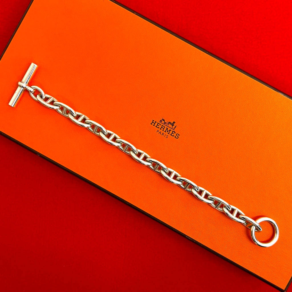 HERMES エルメス シェーヌダンクル GM 14コマ ブレスレット – Trip