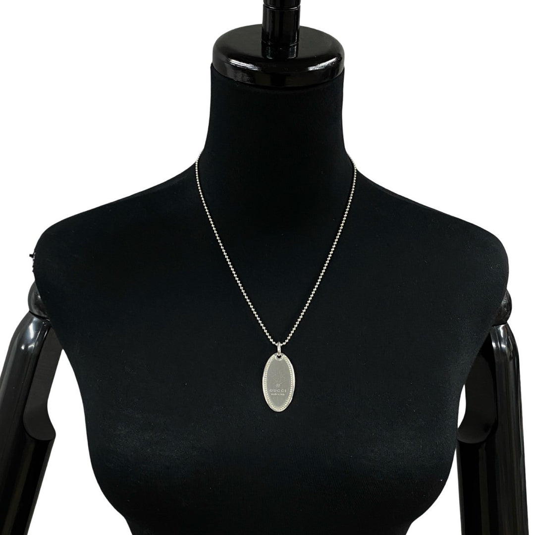 ネックレス グッチ オーバル タグ ネックレス