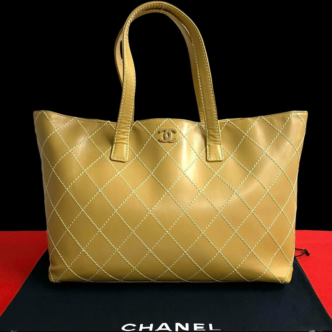 トートバッグ シャネル ワイルドステッチ