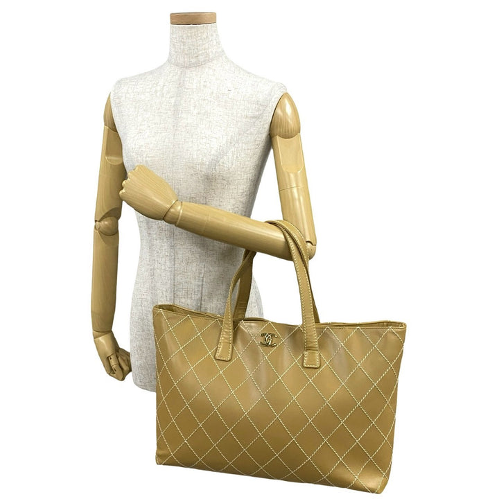 トートバッグ シャネル ワイルドステッチ