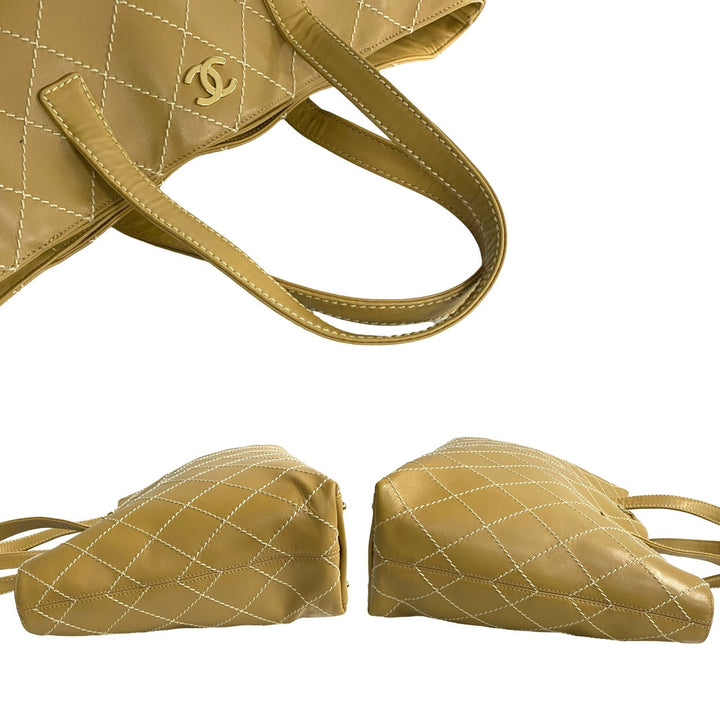 トートバッグ シャネル ワイルドステッチ