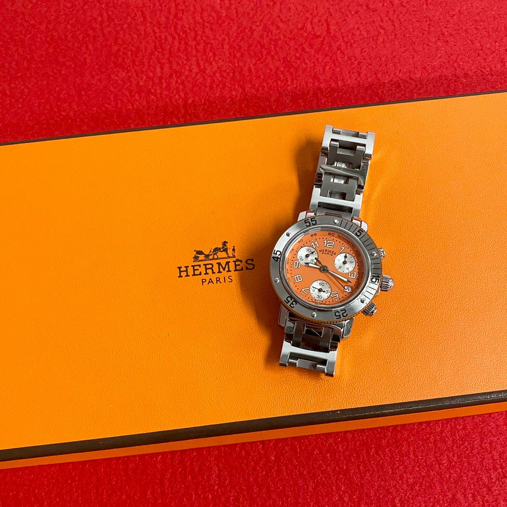 ✨HERMES✨エルメス✨クリッパー✨ダイバー✨クロノグラフ✨シルバー✨腕時計✨ HERMES クリッパー ダイバー クロノグラフ – Trip