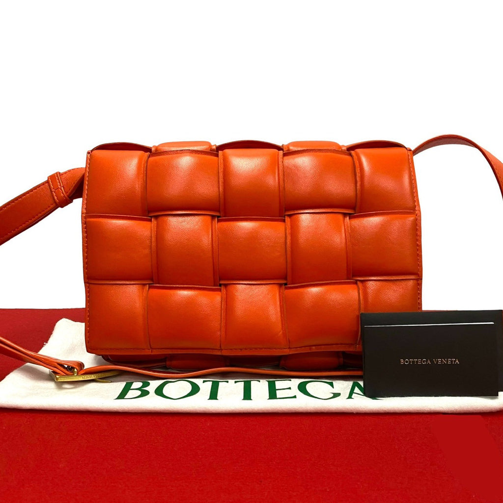 ボッテガ ベネタポーチ　オレンジ BOTTEGA VENETA ボッテガ ヴェネタ ザ・ポーチ コインパースショルダー