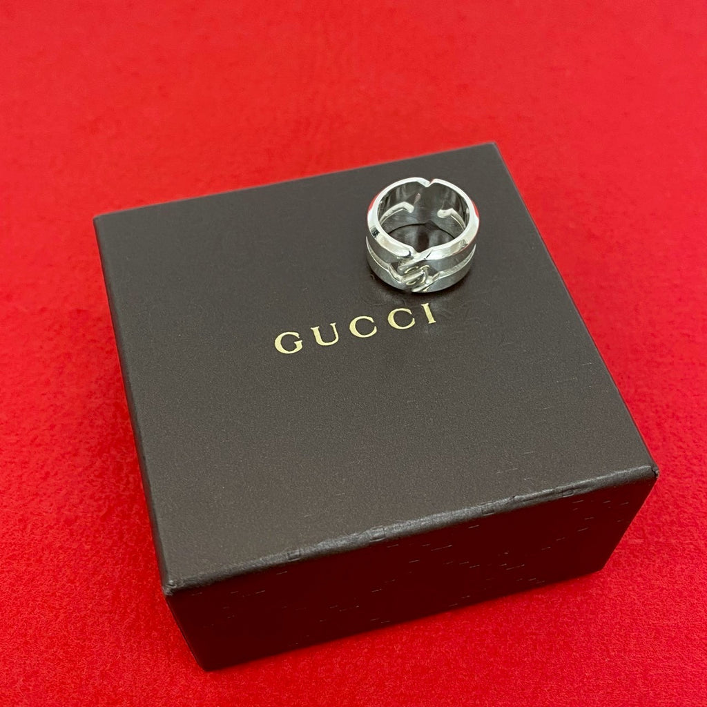 GUCCI ノットインフィニティ スリムリング 刻印:9号【箱/ポーチ付】 GUCCI ノット インフィニティ – Trip