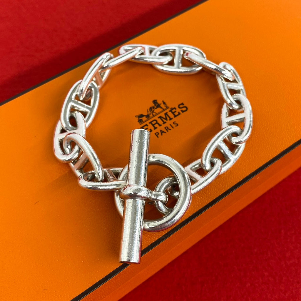 HERMES エルメス シェーヌダンクル GM 13コマ ブレスレット – Trip