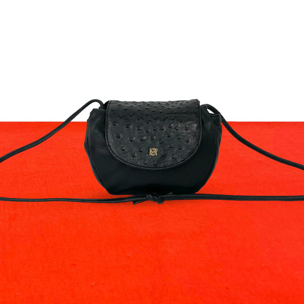 連休お値下げ‼️【vintage・良品】LOEWE オーストリッチ・ショルダー LOEWE ロエベ (Vintage) ショルダーバッグ – Trip