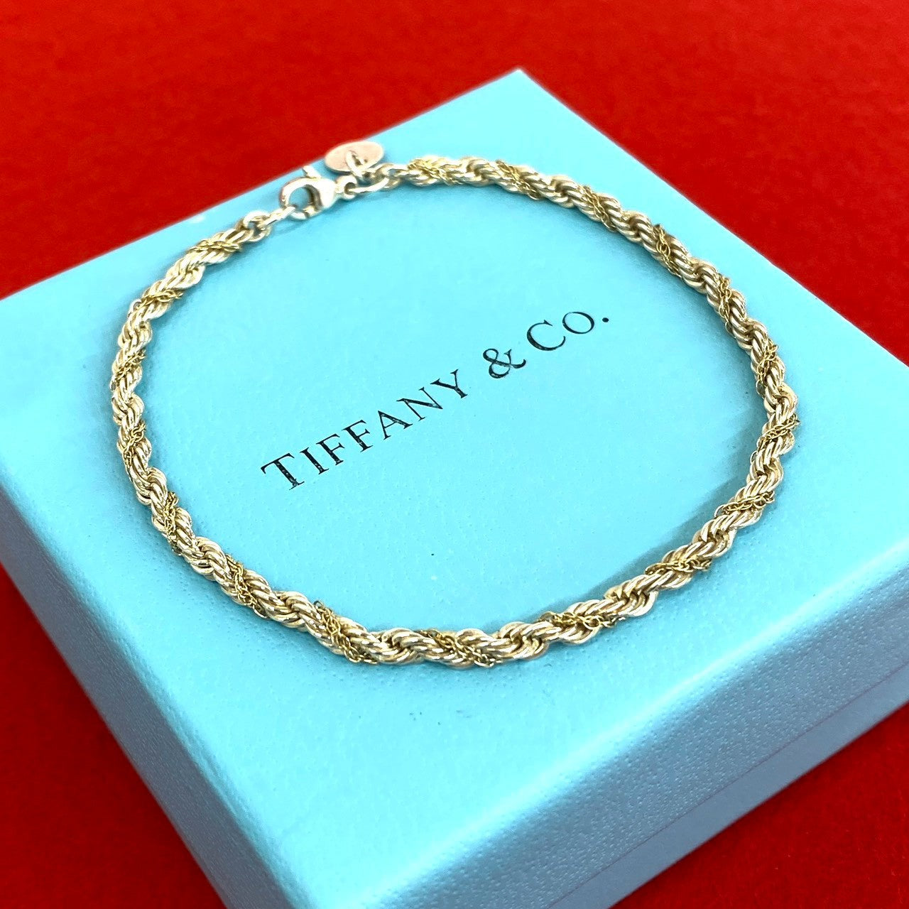 Vintage Tiffany ツイスト スクリュー ロープチェーンブレスレット TIFFANY&Co. ティファニー (Vintage) ツイストロープ ブレスレット 925