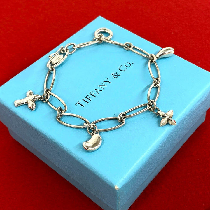 ブレスレット ティファニー 5チャーム ブレスレット