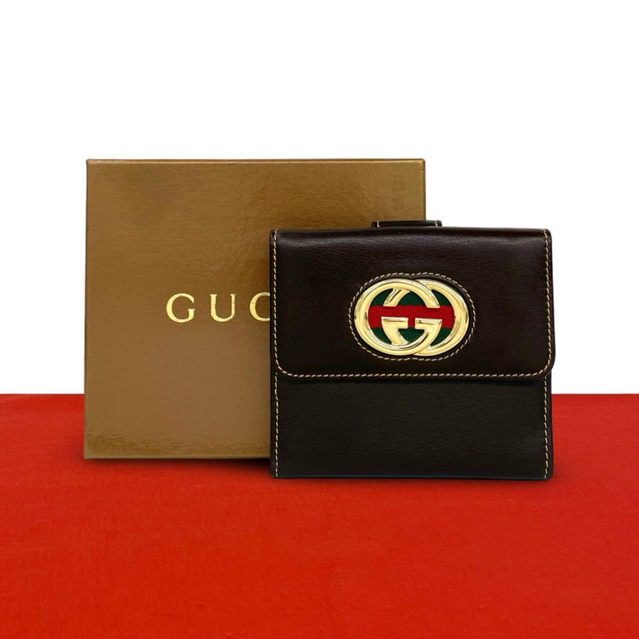 雙折皮夾 gucci