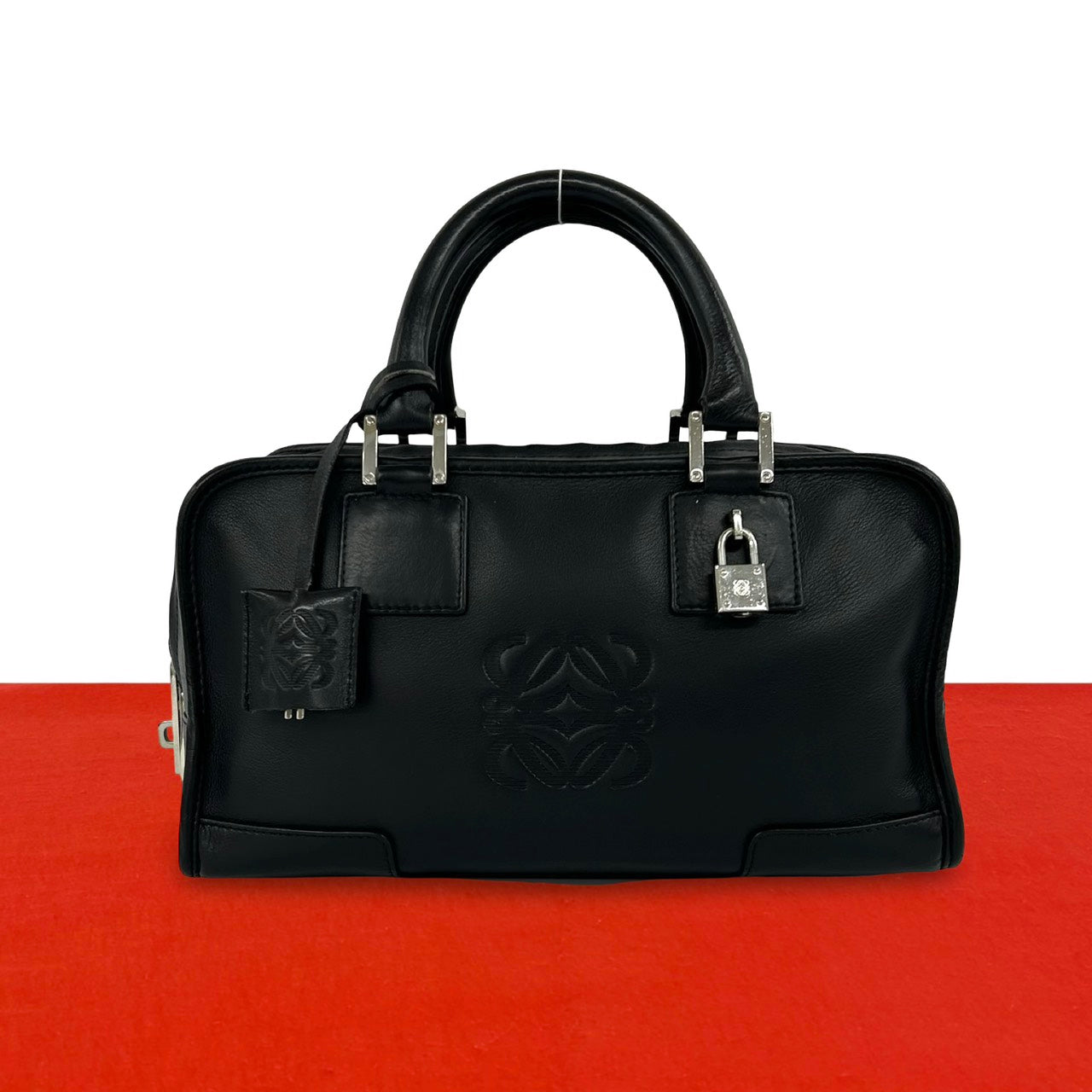 LOEWE アマソナ28 ハンドバッグ ブラック 美品 LOEWE ロエベ アマソナ 28 ハンドバッグ – Trip