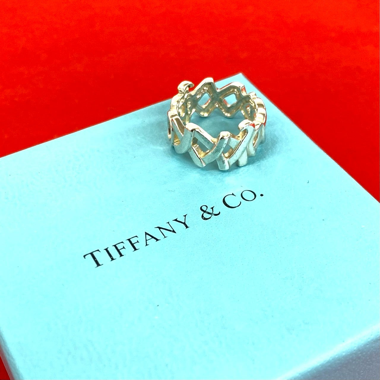 ティファニー ラブ&キス リング 925 約7号 TIFFANY&Co. ティファニー (Vintage) ラブ&キス リング 指輪 – Trip