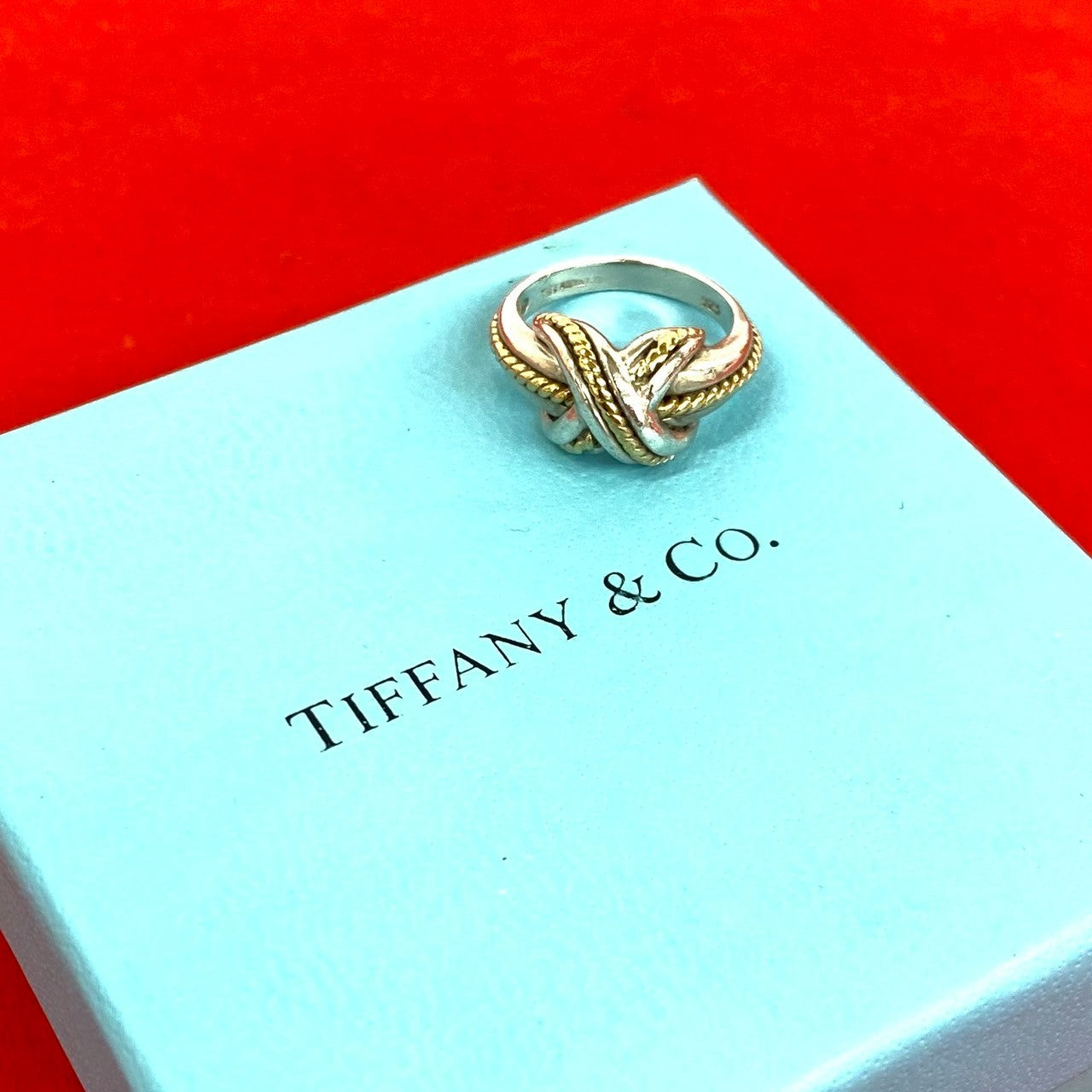 TIFFANY&Co. ティファニー (Vintage) シグネチャークロス リング 925