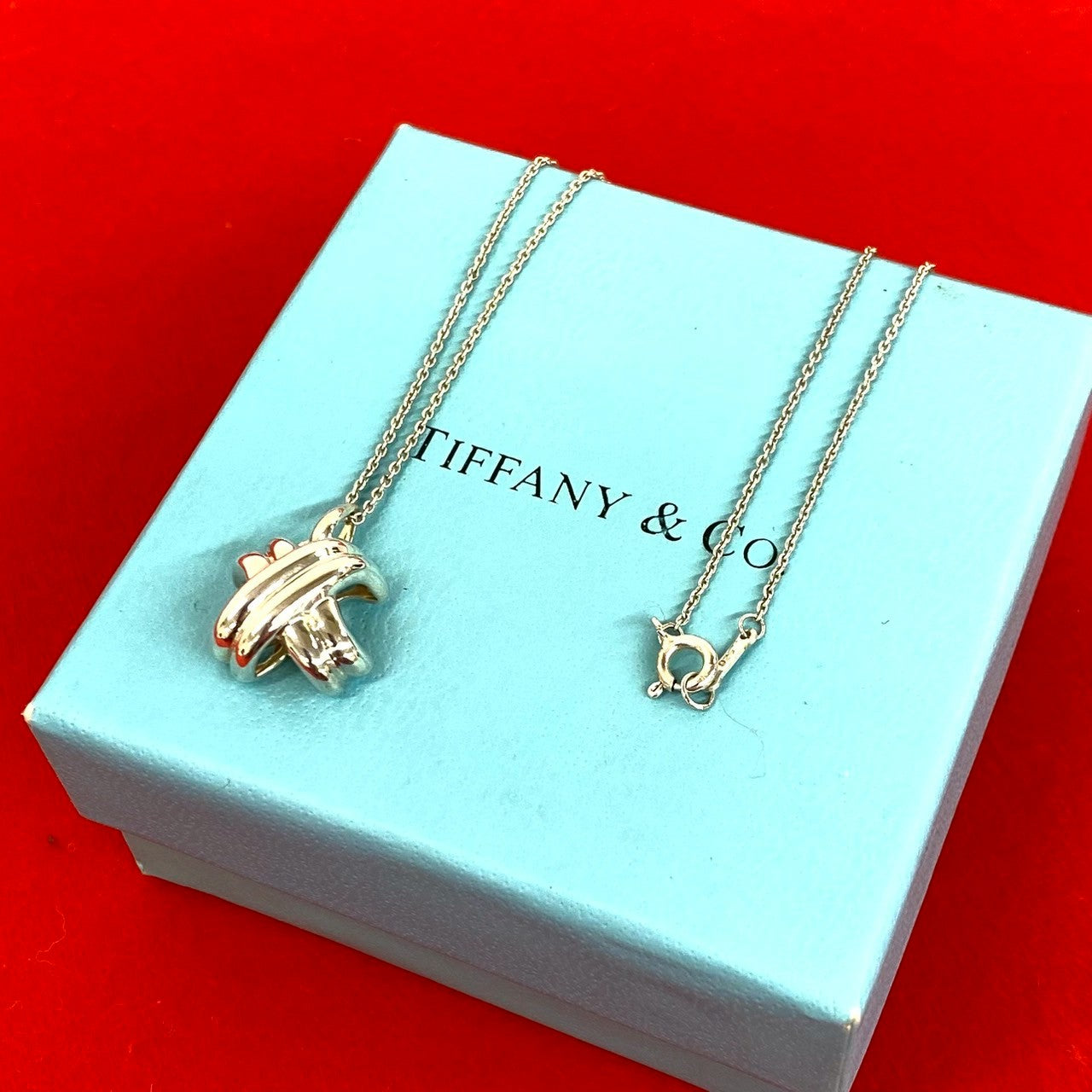 TIFFANY&Co. ティファニー (Vintage) シグネチャー クロス ネックレス