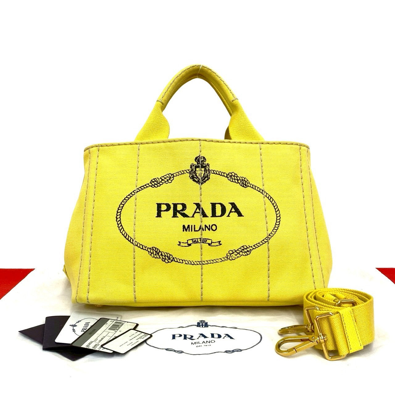 プラダ PRADA カナパ ハンドバッグ ショルダーバッグ CANAPA トート