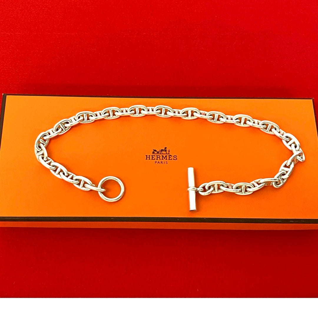 ネックレス エルメス シェーヌダンクル MM ネックレス 36コマ