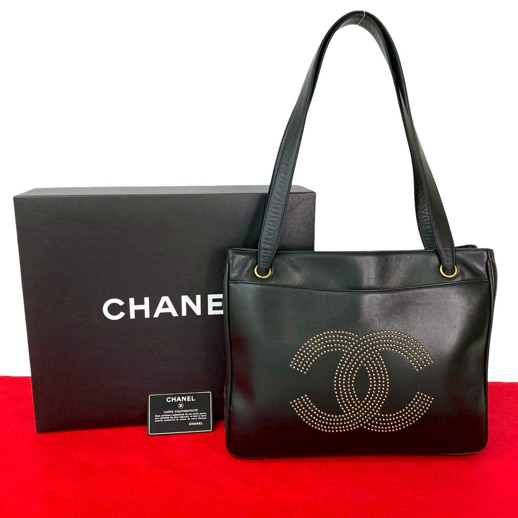 CHANEL ヴィンテージ　シャネル　トートバッグ 楽天市場】シャネル ヴィンテージカーフ トートバッグ 黒 ソフトレザー