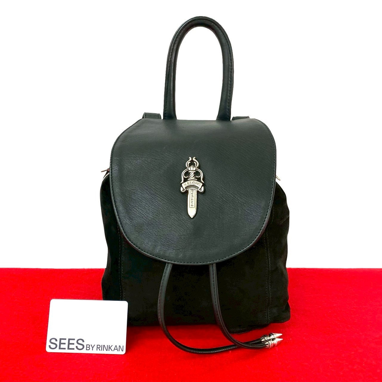 クロムハーツ バックパック IGGY BAG/イギー ダガー付きレザーリュック 中古 SJ02 CHROME HEARTS Small Iggy Rucksack – Trip